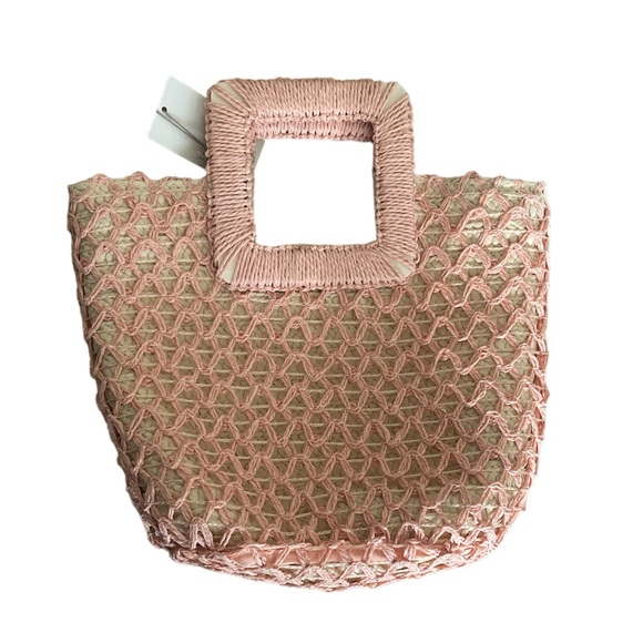 A New Day Pink Straw Purse - Picture 3 of 5